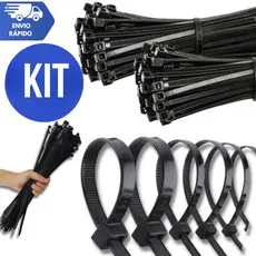 Abraçadeira 300mm x 3.6 Nylon Cinta Plástica Enforca Gato Fixação Organização Cabos Multifuncional Resistente