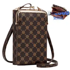 Bolsa Multifuncional para Celular Moda Senhoras Carteira Presbyopic Zipper Carteira Multifuncional Mini Celular Crossbody