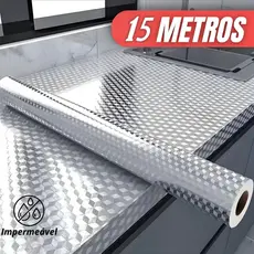 2/5/10 Metros Papel Adesivo De Alumínio 3D Impermeável Proteção Para Parede Moveis Cozinha Fogão top