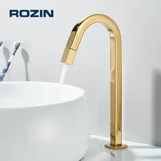 Torneira Lavatório Para Banheiro de água fria preta/cromado torneira de metal para bancada