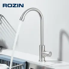 Torneira De Cozinha Para Água Fria , Plástico ABS 360° Giratória Mesa Torneiras