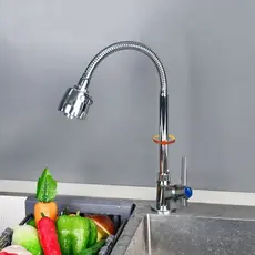 Torneira De Cozinha Gourmet Bancada De Metal Flexível