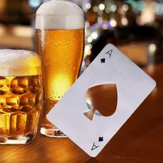 Abridor De Garrafas Formato De Cartão De Placa De Aço Inoxidável De 8.5 * 5.5 Cm