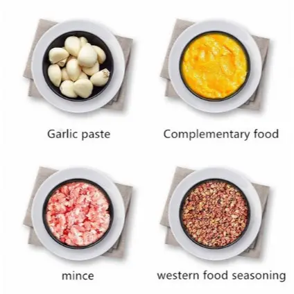 Mini Fio Processador Elétrico Branco De Três Cortes