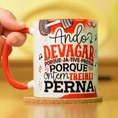 Caneca Motivacional Treino Academia Presente Fitness- Vai com caixa Caneca e laço -Frases de Academia- Humor Maromba