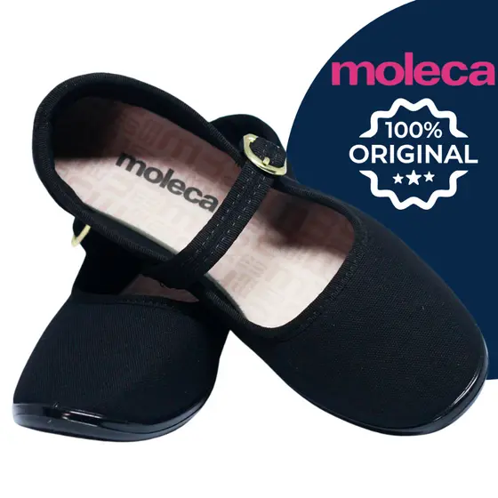 Sapatilha Moleca Feminina Original Com Fivela Casual Leve Confortável Antiderrapante