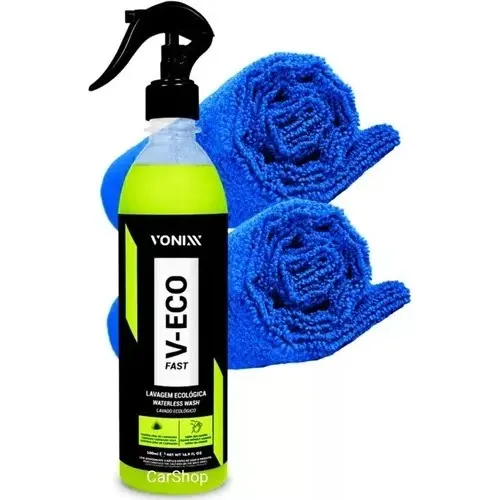Produto Para Lavar Carro E Moto À Seco V-eco Fast + 2 Pano