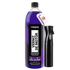 Verniz de Motor Vonixx 1,5L + Pulverizador 240ml Proteção Brilho Motor Automotivo