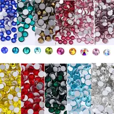 Strass de unha 1440 PCS - SS8 SS10 SS12 SS16