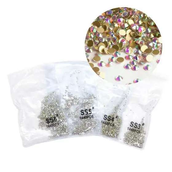 Strass unha SS3 ao SS6 - 1440pcs