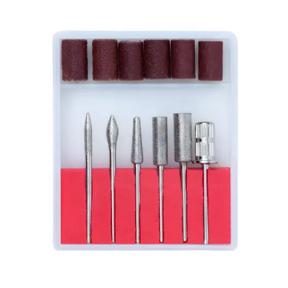 Kit Refil 6 Lixas + 6 Brocas para Lixadeira Elétrica