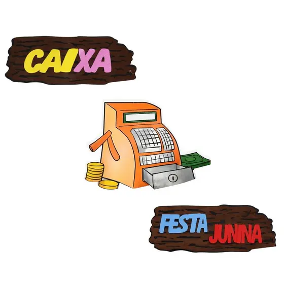 Painel Decorativo Festa Junina Para Barracas Em EVA Decoração Arraiá