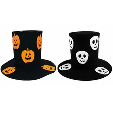 Cartola De Halloween Chapéu De Festa Fantasia Fácil de Montar e Desmontar Em EVA
