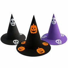 Chapéu de Bruxa Halloween Festa Fantasia Em EVA