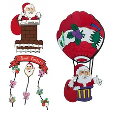 Painéis de Natal EVA Bonecos Decorativos Natalinos Leves e Duráveis