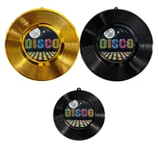 Enfeite Decorativo Carnaval Disco Retrô Metalizado em PET