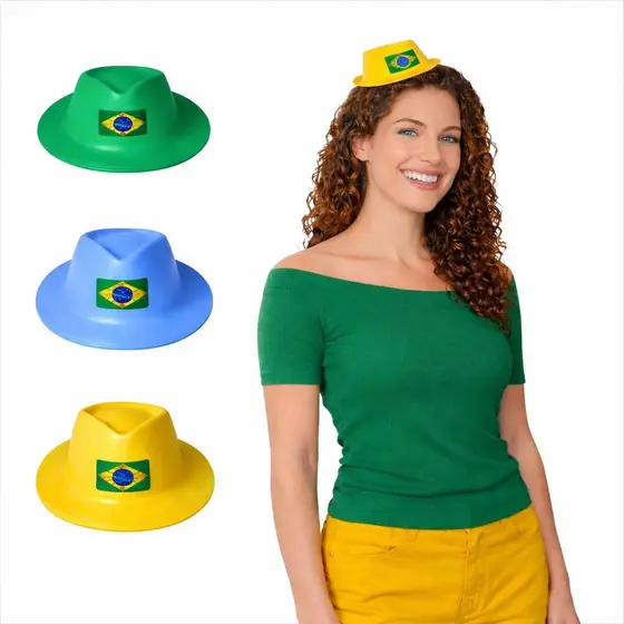 Chapéu Mini Malandrinho Para Copa do Mundo em EVA Unissex Para Festa Adulto E Infantil