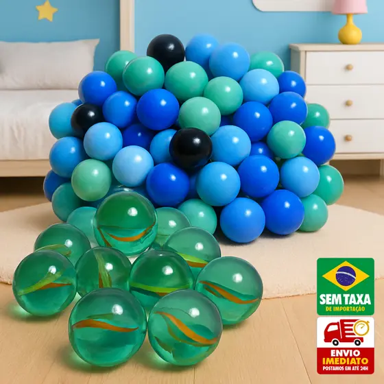 Bolinhas de Gude em Vidro Kit 50 ou 100 Unid Coloridas Olho de Gato Infantil Jogo Antigo
