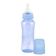 MAMADEIRA PETITA 240 ML RELEVO COLOR BICO REDONDO CRISTAL