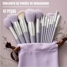 Kit 13 Pçs Pincéis De Maquiagem Contorno Kabuki Profissional