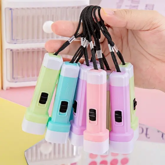 24 Mini LED Lanterna Colorida Candy Chaveiro para Lembrancinha brindes de Festa