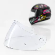Viseira Transparente Cristal Capacete Fly F7 F8 F9