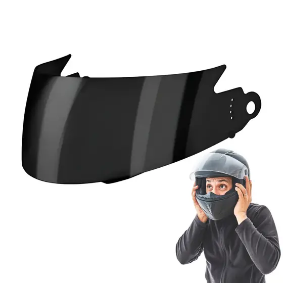 Viseira Para Capacete Fumê Pro Tork V-pro Jet 1/2/3 Escamoteável Robocop