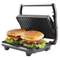 Grill e Sanduicheira Elétrica Britânia Press Inox Antiaderente Churrasqueira BGR27I