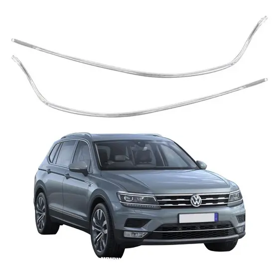 Barra acrílica DRL farol volkswagem Tiguan 2016 17 18 19 20