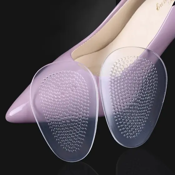 Palmilha em Gel de Silicone Antiderrapante Conforto Anatômico Apoio para Pé Combate a Fascite Plantar