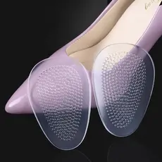Palmilha em Gel de Silicone Antiderrapante Conforto Anatômico Apoio para Pé Combate a Fascite Plantar