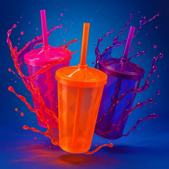 50 Copos Twister 300ml com Tampa Acrílico Festas, Aniversários, Eventos, Casamentos - Fabricante