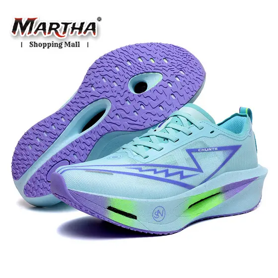 Sapatos De Placa De Carbono Maratona Leves Resistentes A Tênis Masculinos E Femininos 36-44