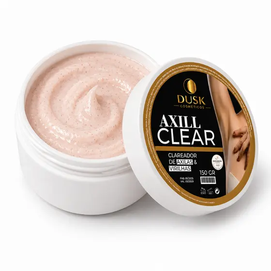 Clareador De Axilas E Virilha Axilclean Com Óleo De Rosa Mosqueta Dolomita 150g Dusk