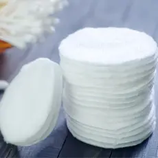 Kits Algodão Cotton Line em disco para Limpeza Facial Maquiagem Super Macio