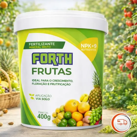 Fertilizante Adubo Forth Frutas 400g - Ideal para Frutificação - Forth Jardim