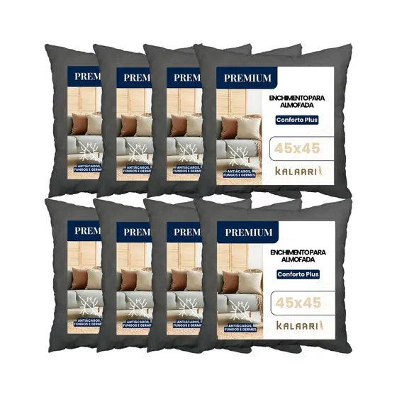Enchimentos Almofadas Decorativas 45x45 Espuma Selecionada 100% Anti alérgico Alta durabilidade