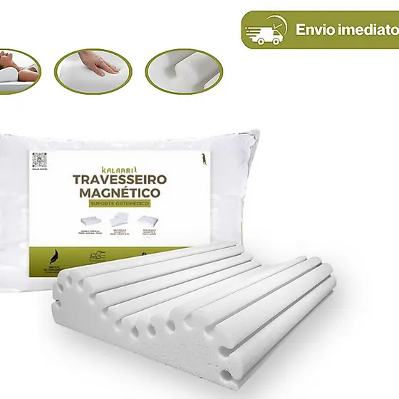 Travesseiros Cervical Americano Ortopédico Anti Ronco Conforto Sono Alívio Dores