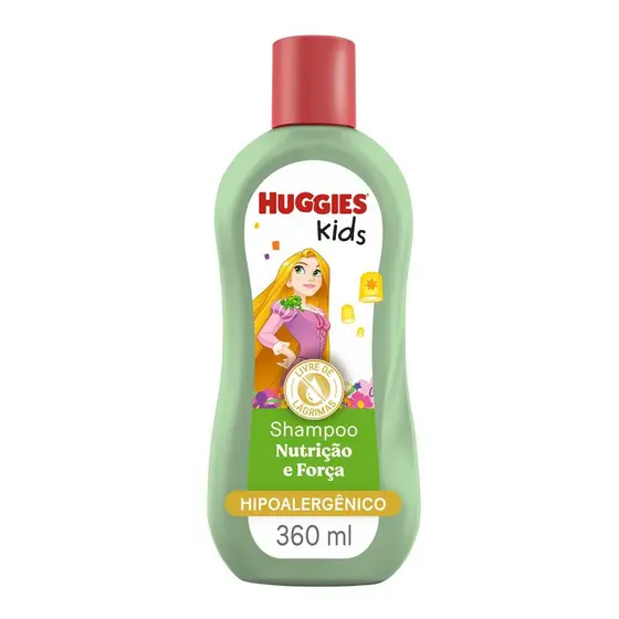 Shampoo Huggies Kids Nutrição e Força Enrolados 360 ml