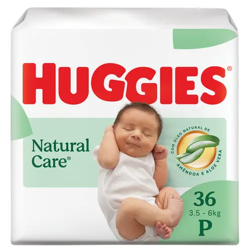 Fralda Premium Huggies Natural Care P 36 Un