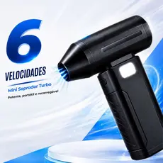 Mini Soprador Ventilador De Ar Turbo Sem Fio Portátil Limpeza Versátil Carro Teclado Poeira