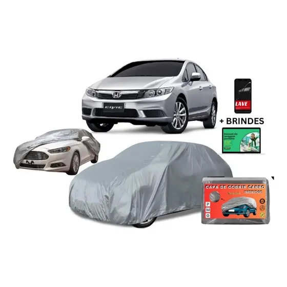 Capa De Proteção Para Carro Sol Chuva Uv Impermeável C Forro 100% Impermeável Premium