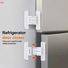 Novo 5 Peças Trava de Segurança para Porta de Geladeira e Freezer Trava Multifuncional Protetor Infantil 1863 2025