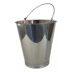 Balde Ordenha Tirar Leite 10L Inox Fazenda Sitio Gudim
