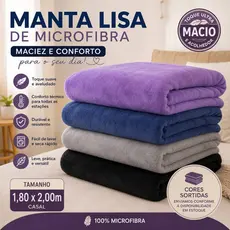 Manta Cobertor Casal Microfibra 1,80x2,00 Multi Cores Super Fofinha