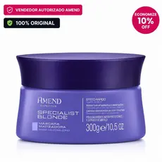 Máscara Matizadora Amend Cosmetics specialist Blonde 300G Efeito Rápido