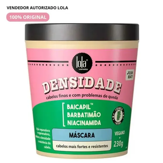 Lola Cosmetics Densidade - Máscara Capilar 230g Cabelos Resistentes