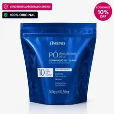 Pó Descolorante Rápido 12 Óleos Abre Até 10 Tons Amend Cosmetics - 300g Azul