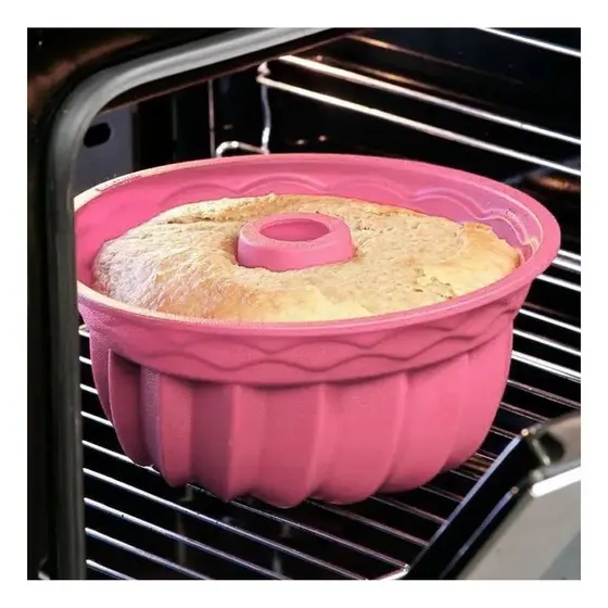 Forma De Silicone Para Bolos/ Pudim/ Doces/ Tortas Assadeira Forma De Silicone Para Bolo Pudim Torta Mousse Forno