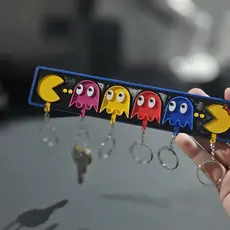 Porta-Chave Pac-Man Retrô – Decoração Geek e Criativa para sua Casa!